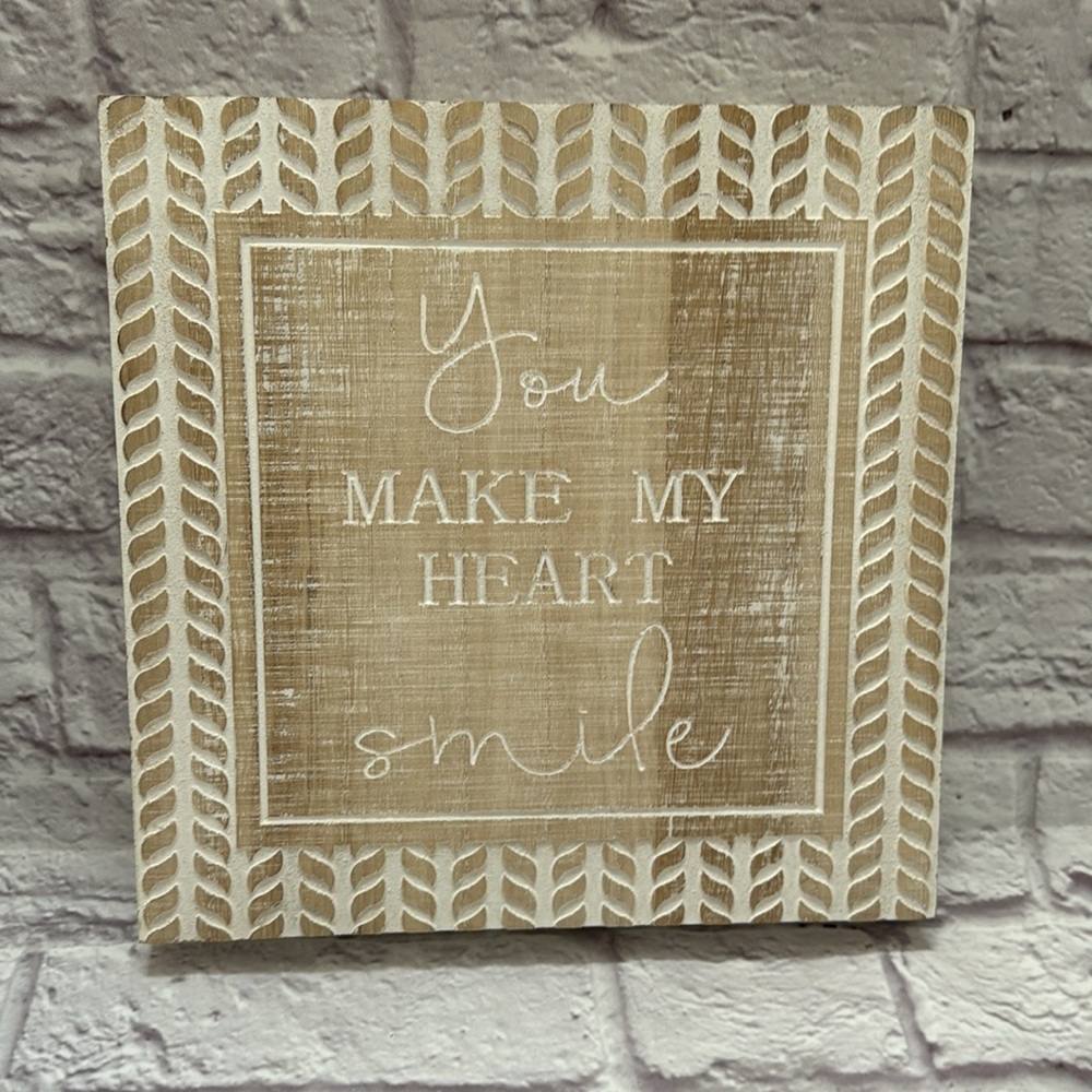 Decorative Wooden Sign with Heartfelt Message